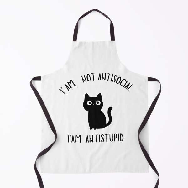 Item preview, I' AM NOT ANTISOCIAL I' AM ANTISTUPID CAT designed and sold by VirellonInk.