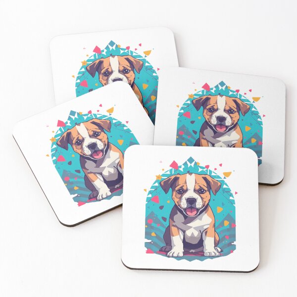 Item preview, Playful Beagle Pup in Neon Confetti designed and sold by aminomen.
