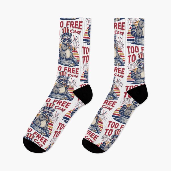 Item preview,  Too Free To Care Patriotic Raccoon designed and sold by WikaKowalczyk.