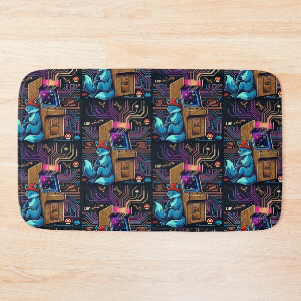 Item preview, Arcade Fox – Neon 1UP Gamer designed and sold by Dogandesighn.