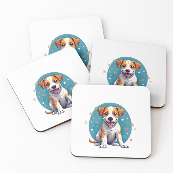 Item preview, Playful Beagle Pup in Neon Confetti designed and sold by aminomen.