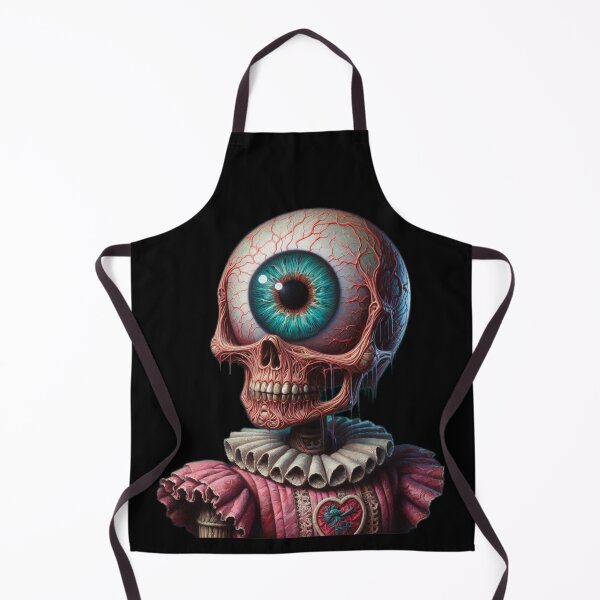 Item preview, Anatomical Eye Horror Skull Doll in Victorian Heart Dress designed and sold by LujziWorld.