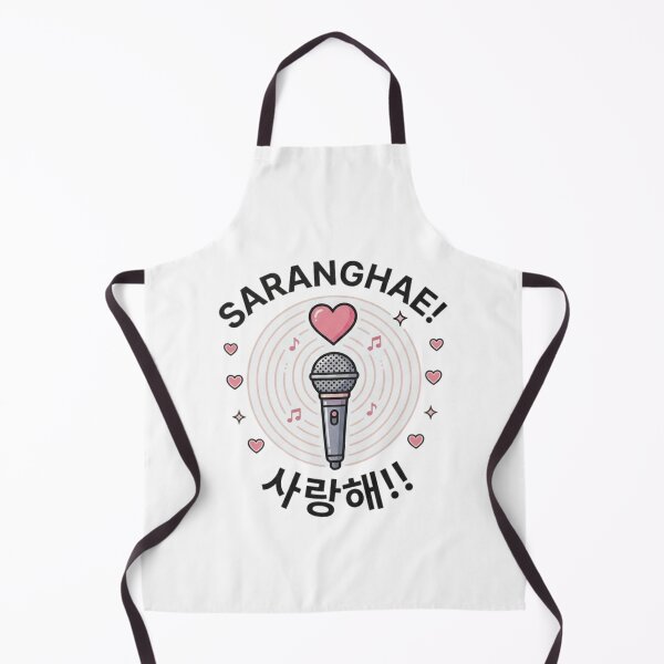 Item preview, Saranghae K-Pop Microphone Love Heart Design designed and sold by Ahmedsyde.