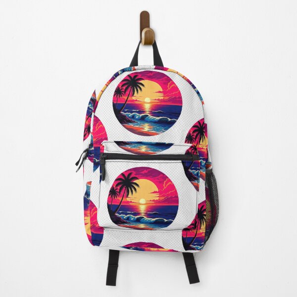 Item preview, Retro Ocean Sunset Beach | Neon Tropical Wave Paradise designed and sold by GalleryPeak.