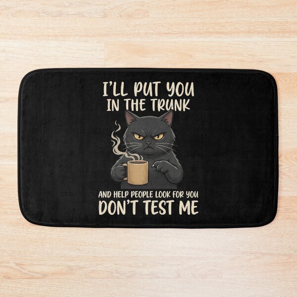 Item preview, Funny Black Cat Coffee Dark Humor Sarcastic Warning Quote designed and sold by rediscoveredapp.