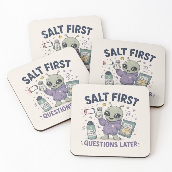Item preview, Funny POTS Salt Electrolytes Design - Salt First Questions Later designed and sold by BlackSector77.