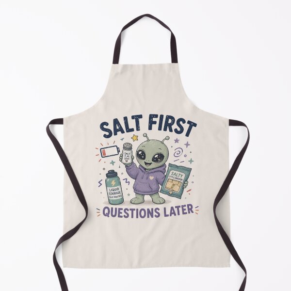 Item preview, Funny POTS Salt Electrolytes Design - Salt First Questions Later designed and sold by BlackSector77.