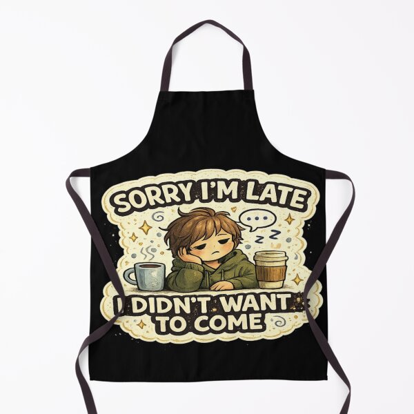 Item preview, Sorry I'm Late I Didn't Want To Come Funny Introvert Sticker designed and sold by Genzfirevibes.