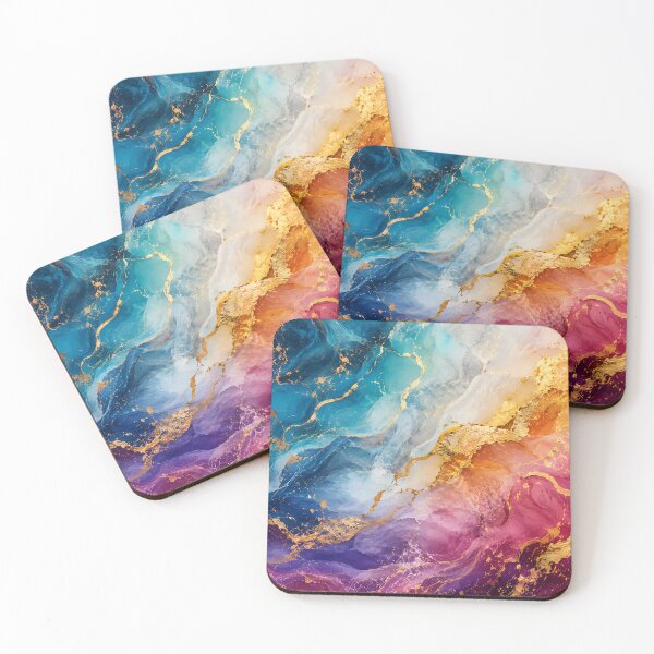 Item preview, Golden Blue Abstract Texture Background designed and sold by Velmart.