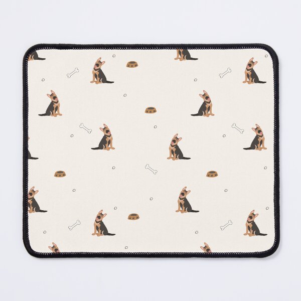 Item preview, Minimalist Flat Design German Shepherd Dog Cream Pattern designed and sold by svitlaarty.