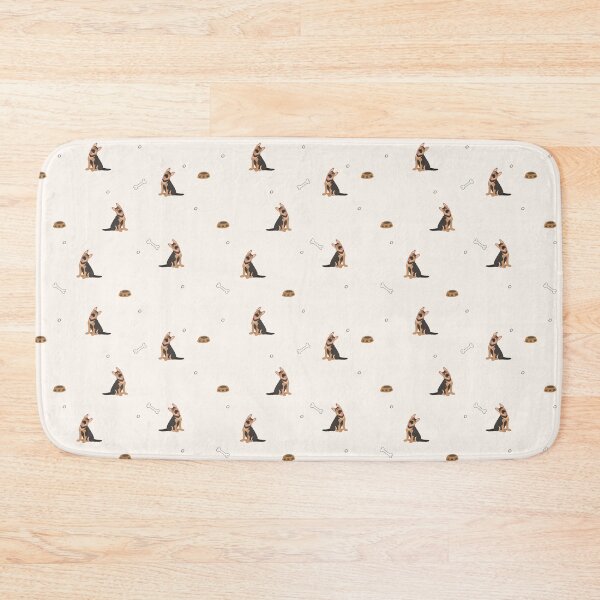 Item preview, Minimalist Flat Design German Shepherd Dog Cream Pattern designed and sold by svitlaarty.