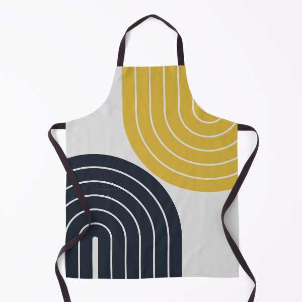 Item preview, Retro Arches Geometric Boho Throw Pillow in Midnight and Gold Theme designed and sold by nineFlorals.