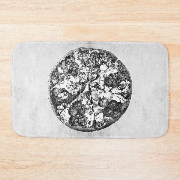 Item preview, Whole Pepperoni Pizza Dark Food Top Down Circle Art designed and sold by Ghoul Enterprises.