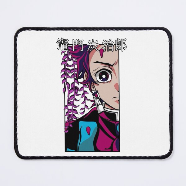 Item preview, Half face of the main sun breathing protagonist behind purple wisteria designed and sold by JohnnyFive8.