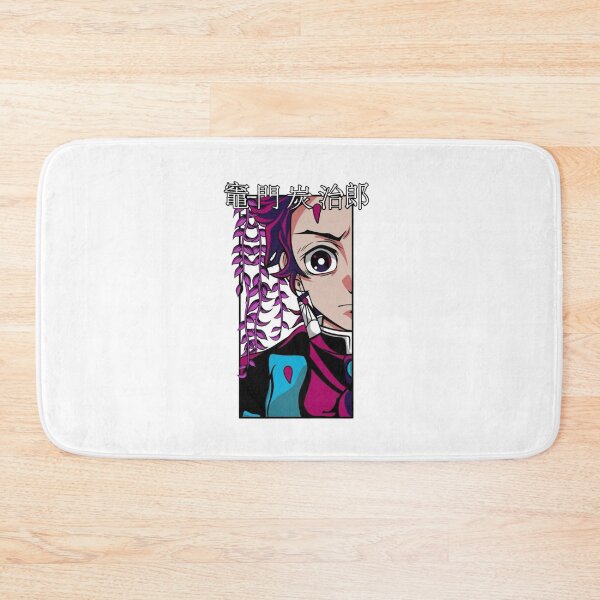 Item preview, Half face of the main sun breathing protagonist behind purple wisteria designed and sold by JohnnyFive8.