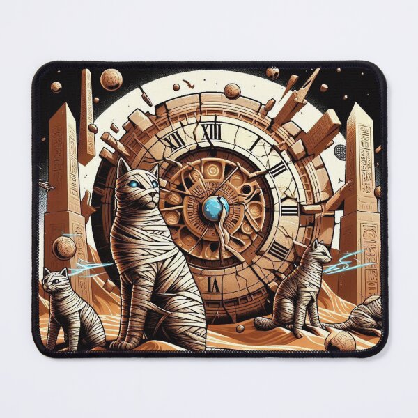 Item preview, Mystic Cats of Time – Cosmic Desert Vision designed and sold by Dogandesighn.
