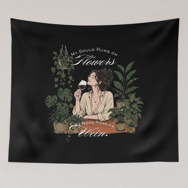 Item preview, My Soul Runs on Flowers, My Mood Runs on Wine ?? designed and sold by PaTkA art.