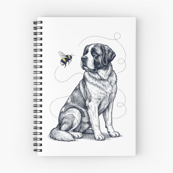 Item preview, Saint Bernard Bumble Bee Honeybee Dog Lover designed and sold by Kimberley King Art  King Art.