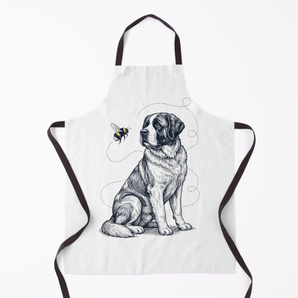 Item preview, Saint Bernard Bumble Bee Honeybee Dog Lover designed and sold by Kimberley King Art King Art.