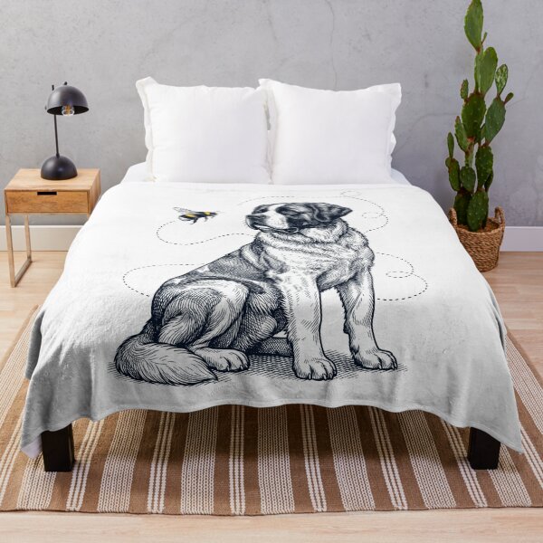 Item preview, Saint Bernard Bumble Bee Honeybee Dog Lover designed and sold by Kimberley King Art King Art.