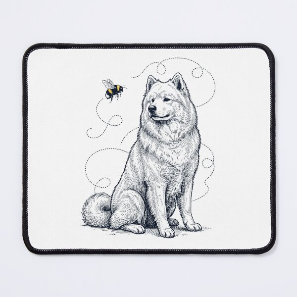 Item preview, Samoyed Bumble Bee Honeybee Dog Lover designed and sold by Kimberley King Art  King Art.