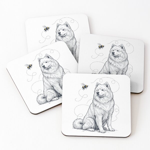 Item preview, Samoyed Bumble Bee Honeybee Dog Lover designed and sold by Kimberley King Art  King Art.