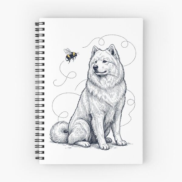 Item preview, Samoyed Bumble Bee Honeybee Dog Lover designed and sold by Kimberley King Art  King Art.