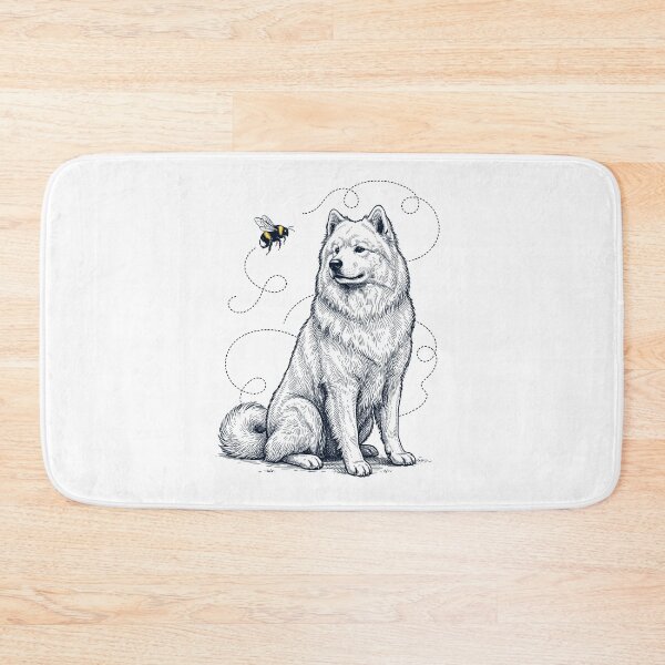 Item preview, Samoyed Bumble Bee Honeybee Dog Lover designed and sold by Kimberley King Art  King Art.
