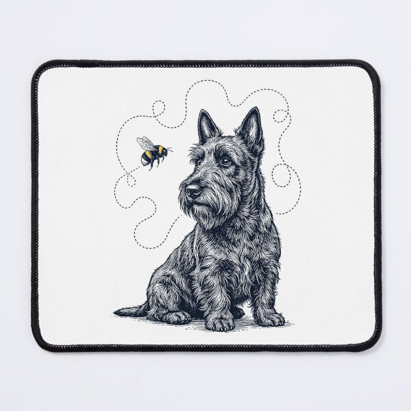 Item preview, Scottish Terrier Bumble Bee Honeybee Dog Lover designed and sold by Kimberley King Art  King Art.
