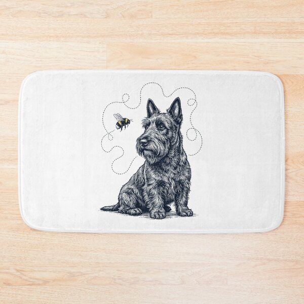 Item preview, Scottish Terrier Bumble Bee Honeybee Dog Lover designed and sold by Kimberley King Art  King Art.