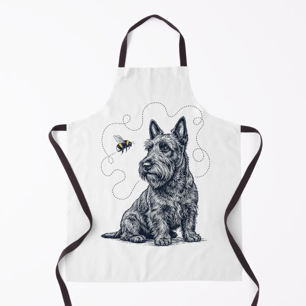 Item preview, Scottish Terrier Bumble Bee Honeybee Dog Lover designed and sold by Kimberley King Art King Art.
