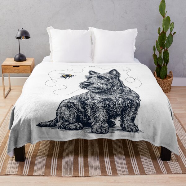 Item preview, Scottish Terrier Bumble Bee Honeybee Dog Lover designed and sold by Kimberley King Art King Art.