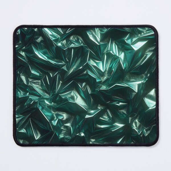 Item preview, Crumpled Emerald Green Foil Metallic Texture designed and sold by Sabyta.