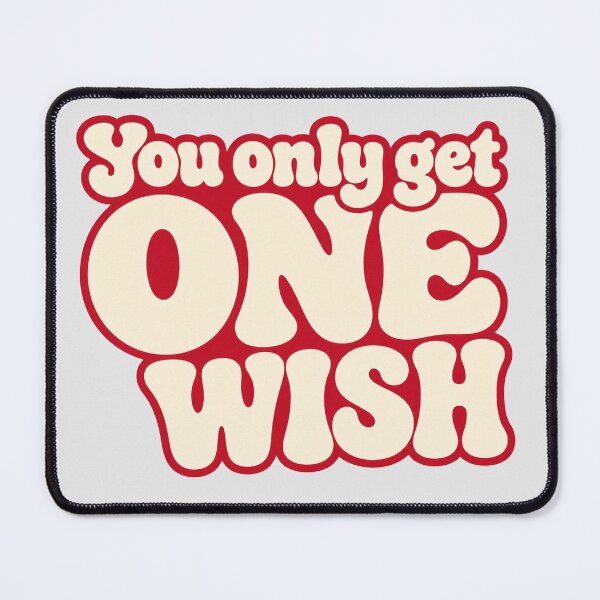 Item preview, You Only Get One Wish Retro designed and sold by Numair Baig.