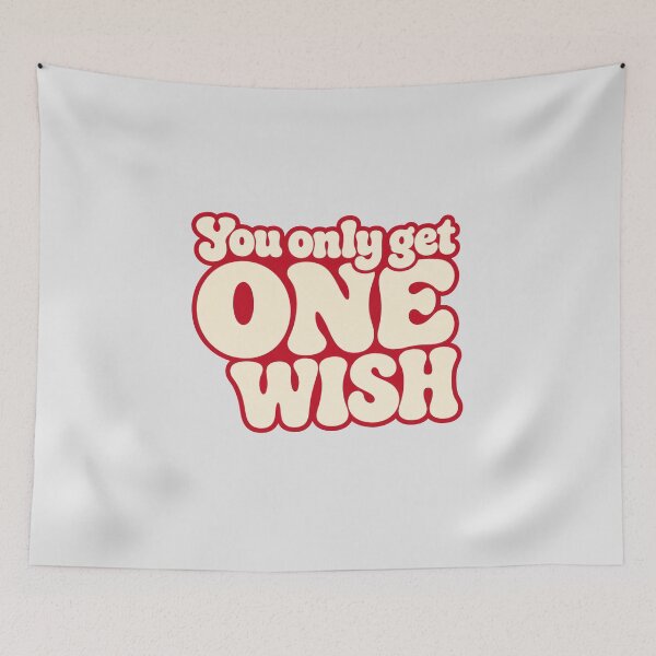 Item preview, You Only Get One Wish Retro designed and sold by Numair  Baig.