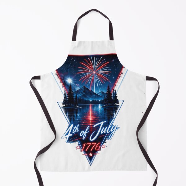 Item preview, Retro 4th of July Fireworks Landscape designed and sold by novaduman.