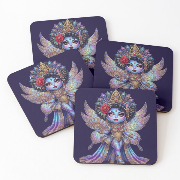 Item preview, Glamour Royal Drag Queen Cat Chibi Art designed and sold by ChaEmm_Studio.