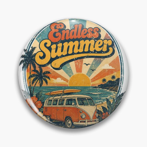 Item preview, Endless Summer Retro Beach Van designed and sold by Mysthor-Designs.