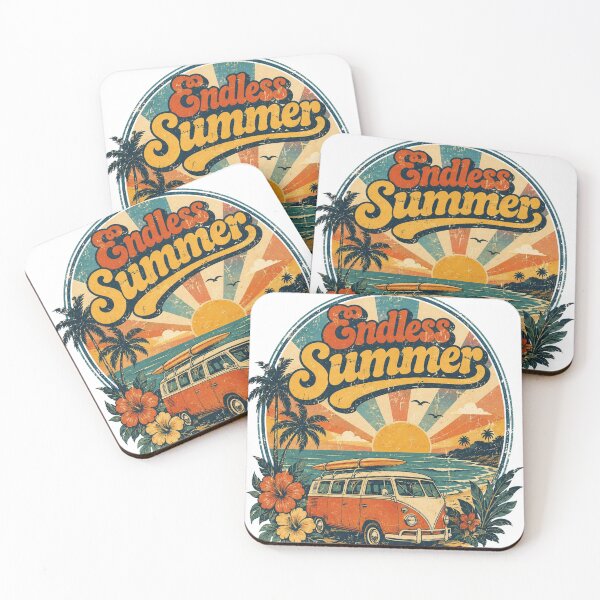 Item preview, Endless Summer Retro Beach Van designed and sold by Mysthor-Designs.