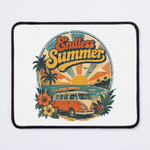 Item preview, Endless Summer Retro Beach Van designed and sold by Mysthor-Designs.