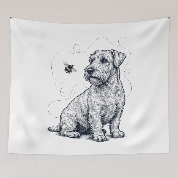 Item preview, Sealyham Terrier Bumble Bee Honeybee Dog Lover designed and sold by Kimberley King Art  King Art.