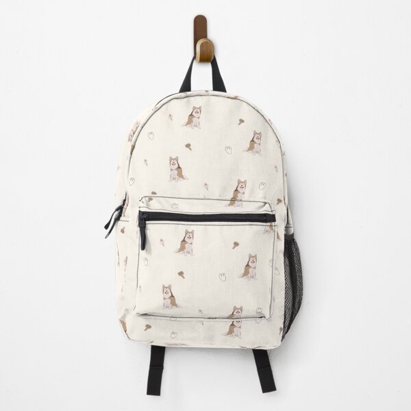 Item preview, Minimalist Flat Design Siberian Husky Dog Cream Pattern designed and sold by svitlaarty.