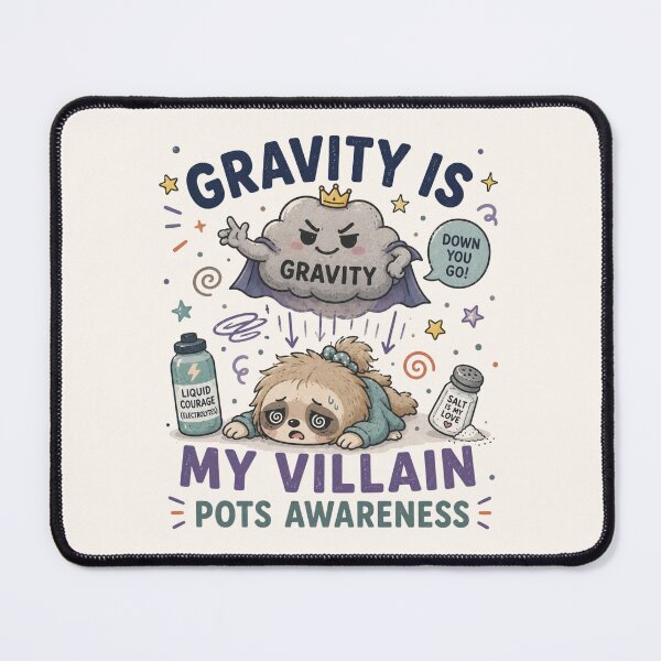 Item preview, Funny POTS Dysautonomia Gravity Design – Gravity Is My Villain designed and sold by BlackSector77.