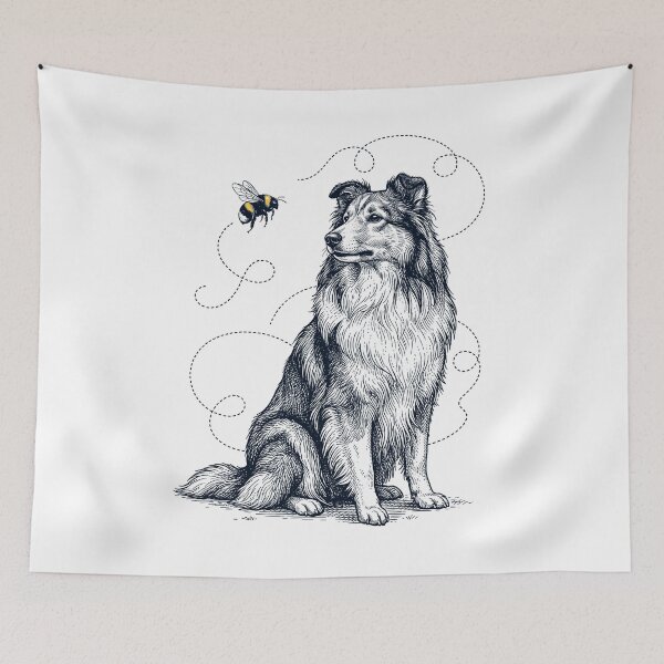 Item preview, Shetland Sheepdog Bumble Bee Honeybee Dog Lover designed and sold by Kimberley King Art  King Art.