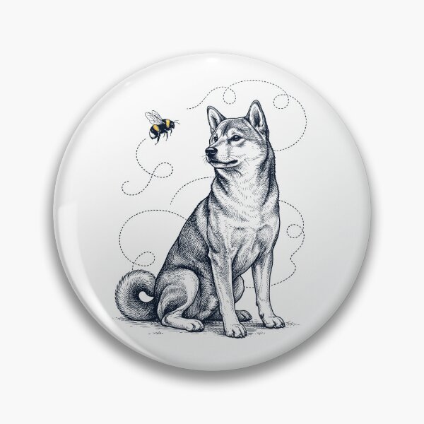 Item preview, Shiba Inu Bumble Bee Honeybee Dog Lover designed and sold by Kimberley King Art  King Art.