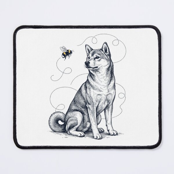 Item preview, Shiba Inu Bumble Bee Honeybee Dog Lover designed and sold by Kimberley King Art  King Art.