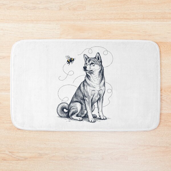Item preview, Shiba Inu Bumble Bee Honeybee Dog Lover designed and sold by Kimberley King Art  King Art.
