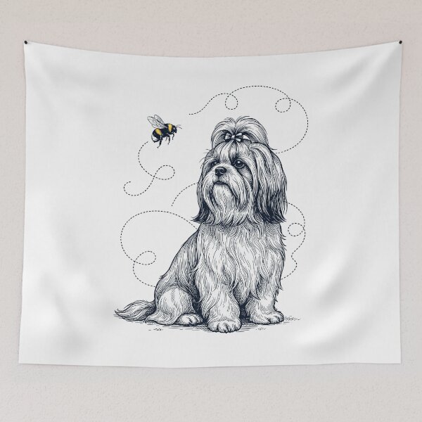 Item preview, Shih Tzu Bumble Bee Honeybee Dog Lover designed and sold by Kimberley King Art  King Art.