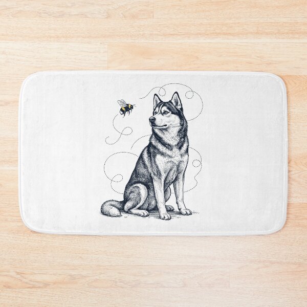 Item preview, Siberian Husky Bumble Bee Honeybee Dog Lover designed and sold by Kimberley King Art  King Art.