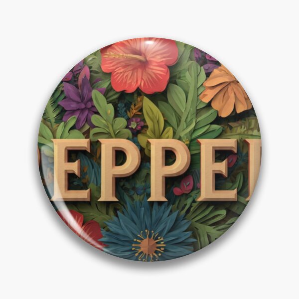 Item preview, Repper Tropical Flower Art - 3D Paper Cut Botanical Summer Typography T-Shirt Sticker designed and sold by RAMHEARTS.